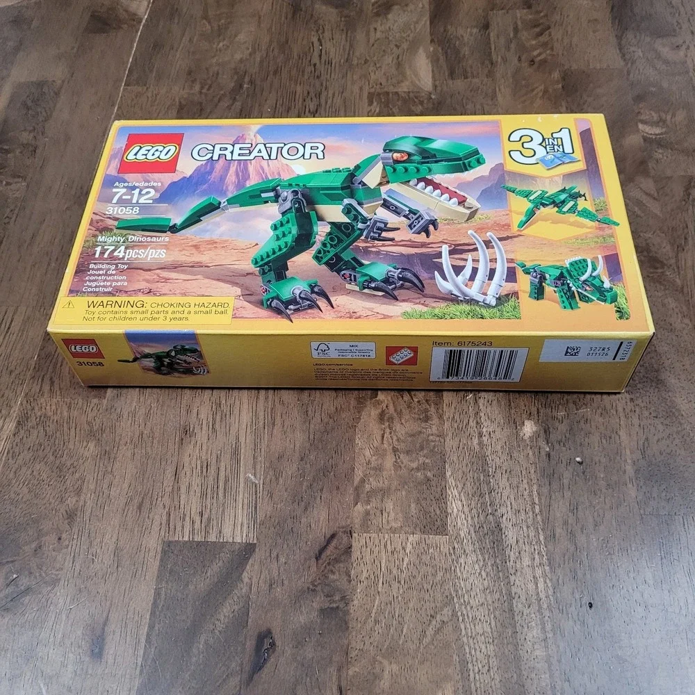 LEGO Creator Set #31058 Mighty Dinosaurs 3-in-1 Building Toy 174 pcs NIB Retired